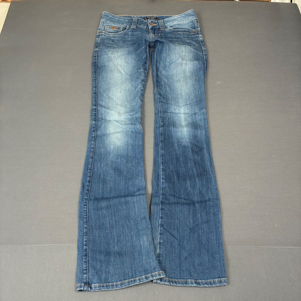 Y2K Guess Ultra Low Rise Daredevil Boot Cut Jeans Women's Size 28x32